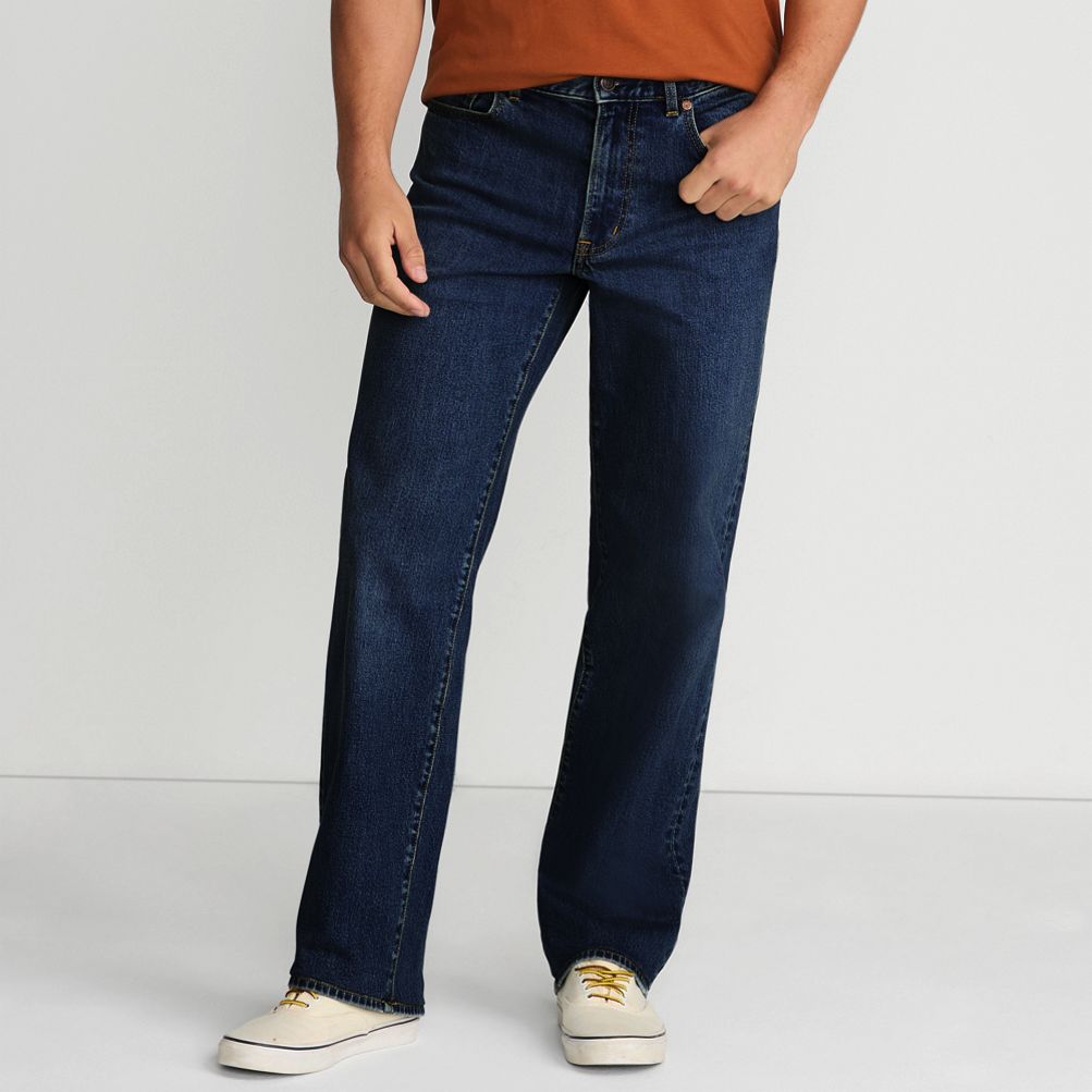 Men's Stretch Relaxed Fit Jean | Lands' End