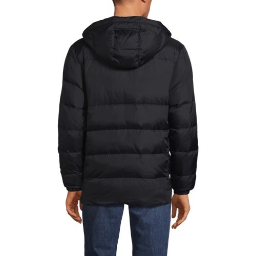  Lands' End Daunen-steppjacke Mit Kapuze, Herren, Größe:44-46 Regular, Schwarz, Polyester/nylon/daunen, By Lands' End 