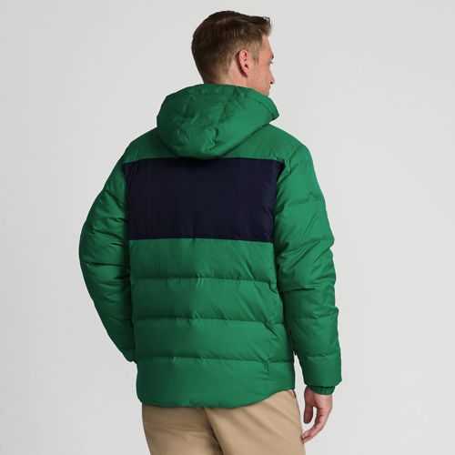  Lands' End Daunen-steppjacke Mit Kapuze, Herren, Größe:44-46 Regular, Grün, Polyester/nylon/daunen, By Lands' End 