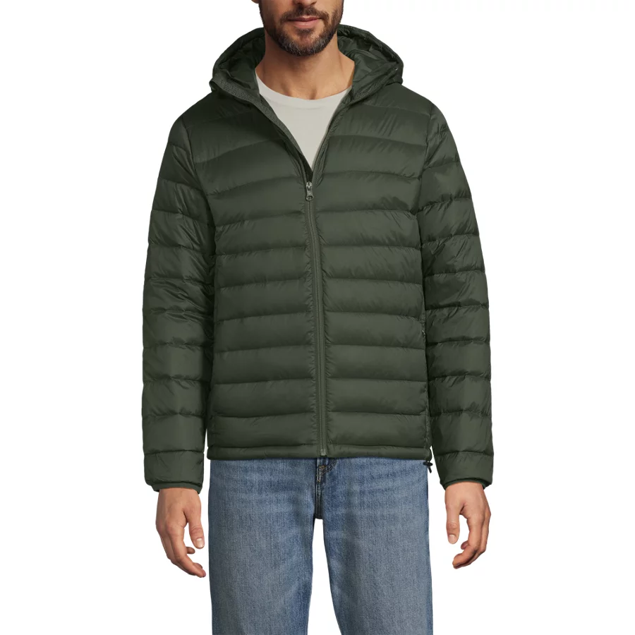 Men's Hooded Wanderweight Packable Down Jacket view 5