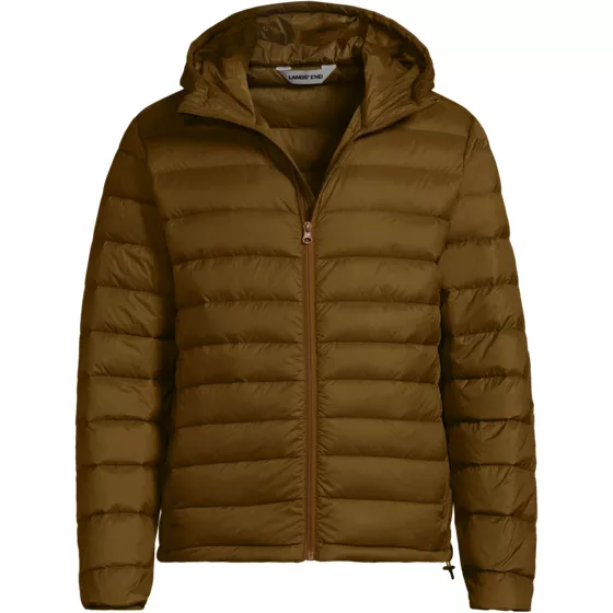 Men's Big and Tall Hooded Wanderweight Packable Down Jacket - primary