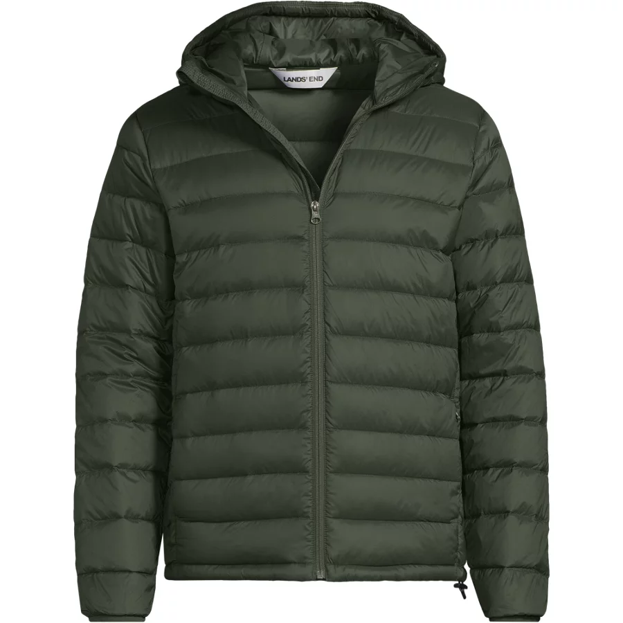 Men's Hooded Wanderweight Packable Down Jacket view 6