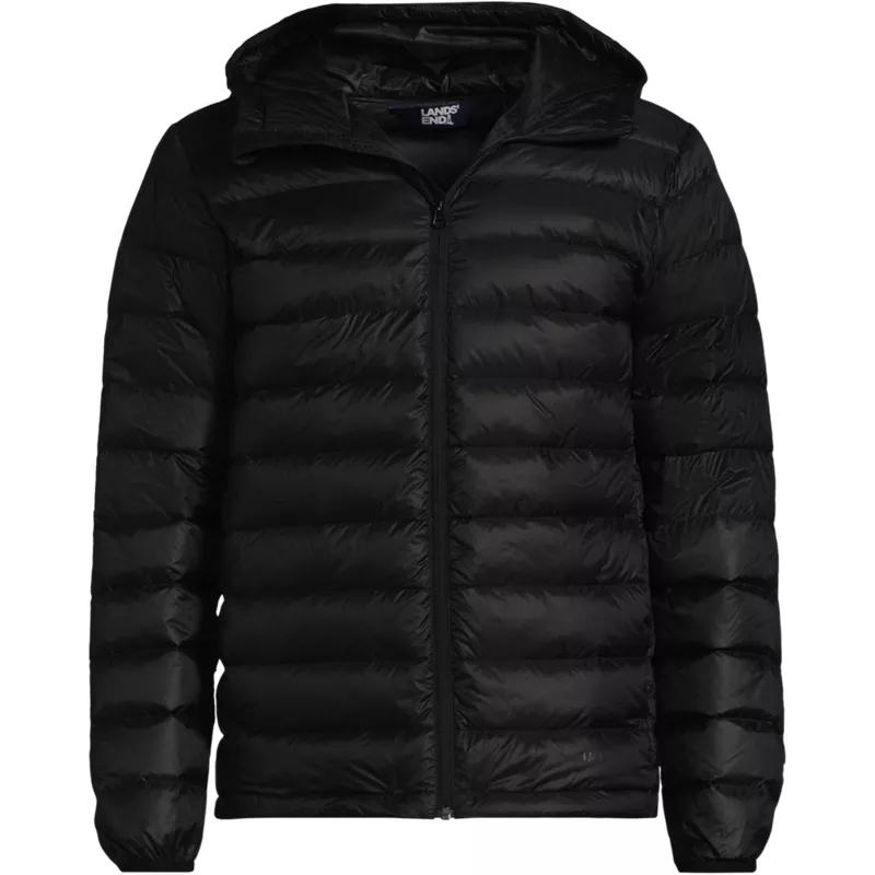 Men's Hooded Wanderweight Packable Down Jacket, Front