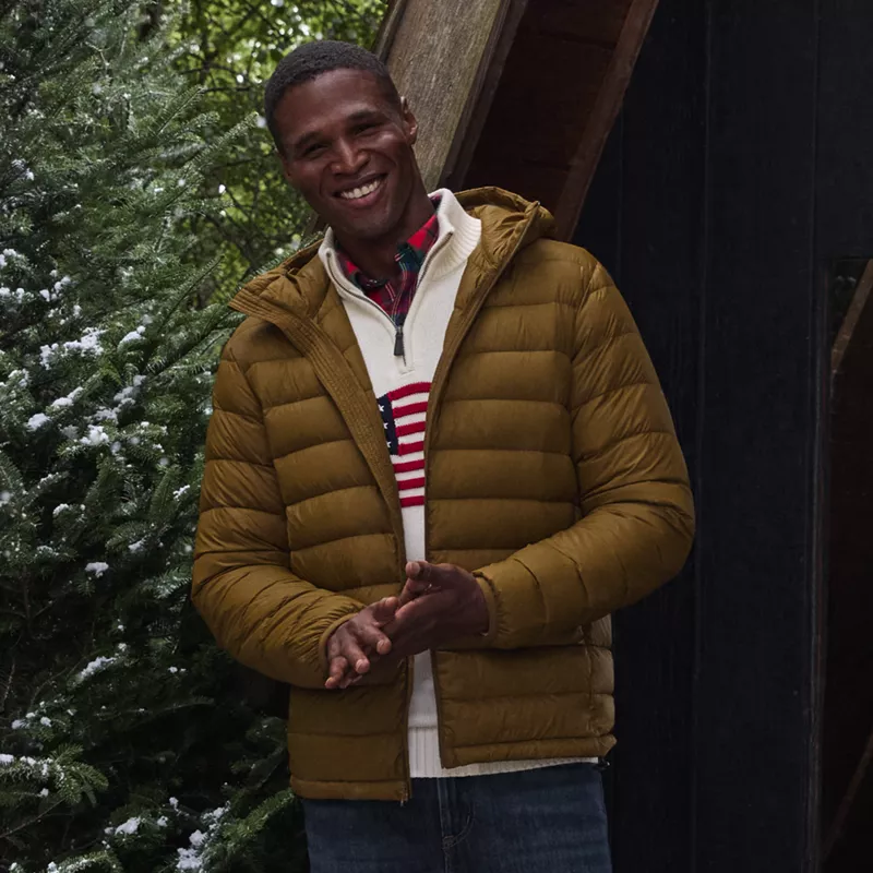Men's Hooded Wanderweight Packable Down Jacket, alternative image