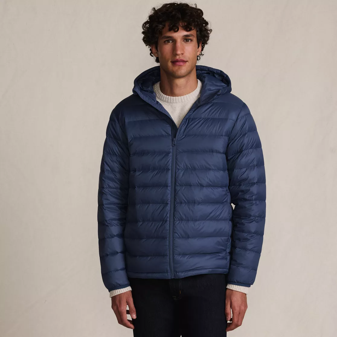 Men's Hooded Wanderweight Packable Down Jacket