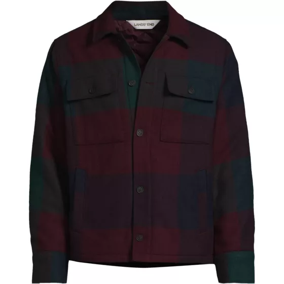 Men's Tall Wool Blend Shirt Jacket - primary