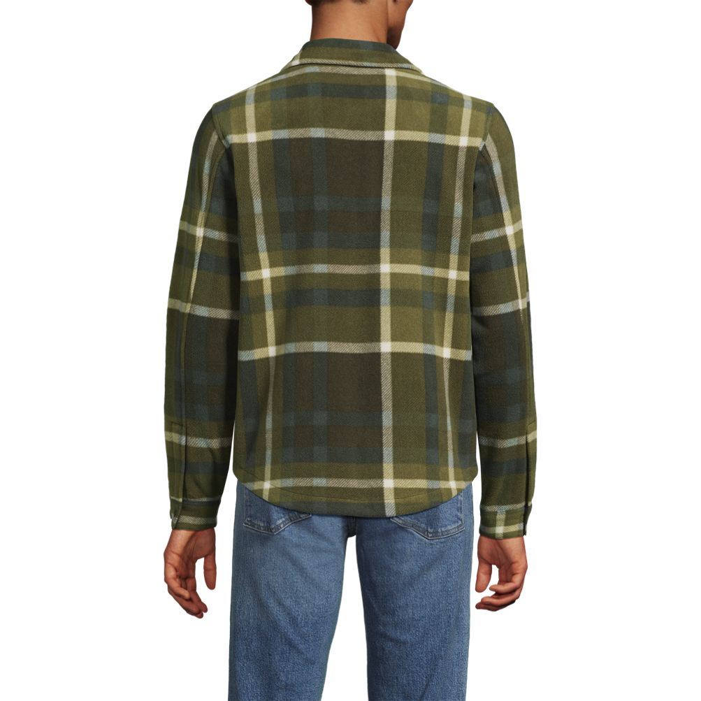 Men's Anyweather Fleece Shirt Jacket | Lands' End