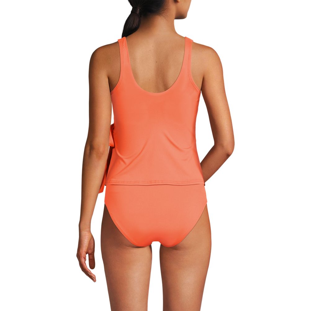 Women's Side Tie Tankini Top | Lands' End