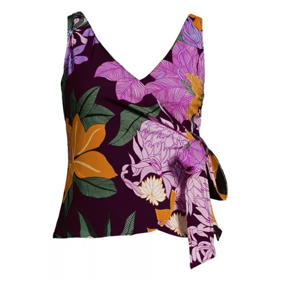 Women's Side Tie Tankini Top - primary