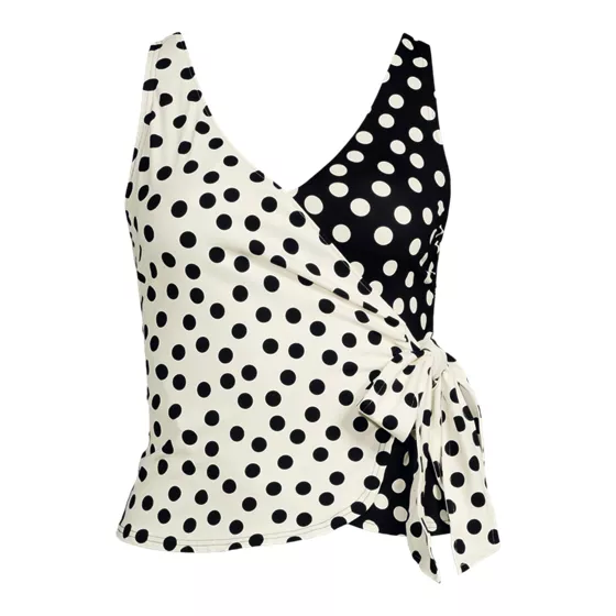 Women's Plus Size Side Tie Tankini Top - primary