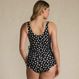 Women's Chlorine Resistant Side Tie V-neck Tankini Swimsuit Top