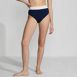 Women's Chlorine Resistant Reversible Ultra High Leg High Waisted Bikini Swim Bottoms, Front