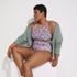 Women's Plus Size High Neck Racerback Midkini Top, alternative image