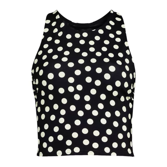 Women's Plus Size High Neck Racerback Midkini Top - primary