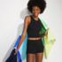Women's High Neck Racerback Midkini Top, alternative image