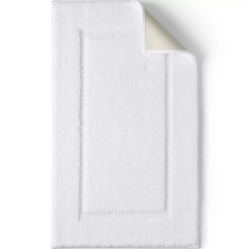 Cotton Non-skid Small Bath Rug 16x23, Front