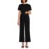 Women's Cupro Tie Waist Jumpsuit, Front