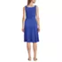Women's Cupro Fit and Flare Sleeveless Dress, Back