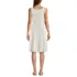 Women's Petite Cupro Fit and Flare Sleeveless Dress, Back