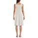 Women's Cupro Fit and Flare Sleeveless Dress, Back