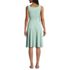 Women's Cupro Fit and Flare Sleeveless Dress, Back