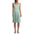 Women's Cupro Fit and Flare Sleeveless Dress, Front