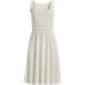 Women's Cupro Fit and Flare Sleeveless Dress, Front