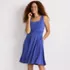 Women's Cupro Fit and Flare Sleeveless Dress, alternative image