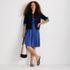 Women's Petite Cupro Fit and Flare Sleeveless Dress, alternative image