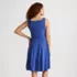 Women's Cupro Fit and Flare Sleeveless Dress, Back