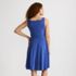 Women's Cupro Fit and Flare Sleeveless Dress, Back