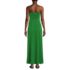 Women's Cupro Bandeau Maxi Dress with Removable Straps, Back