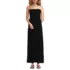 Women's Cupro Bandeau Maxi Dress with Removable Straps, Front
