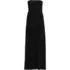 Women's Cupro Bandeau Maxi Dress with Removable Straps, Front