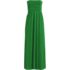 Women's Cupro Bandeau Maxi Dress with Removable Straps, Front