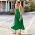 Women's Cupro Bandeau Maxi Dress with Removable Straps, alternative image