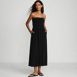 Women's Cupro Bandeau Maxi Dress with Removable Straps, alternative image
