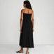 Women's Cupro Bandeau Maxi Dress with Removable Straps, Back