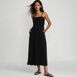 Women's Cupro Bandeau Maxi Dress with Removable Straps, Front