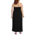 Women's Plus Size Cupro Bandeau Maxi Dress with Removable Straps, Back