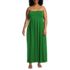 Women's Plus Size Cupro Bandeau Maxi Dress with Removable Straps, Front