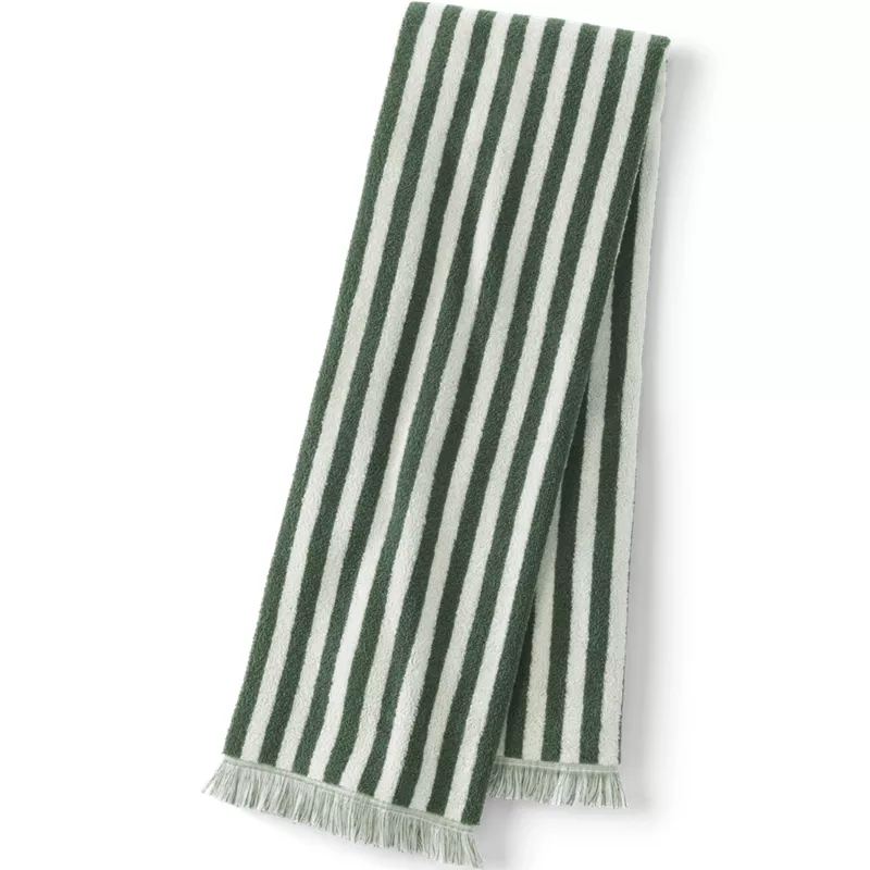 Cotton Yarn-dyed Stripe Bath Towel, Front