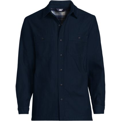 Men's Lined Waffle Shirt Jacket - image 3