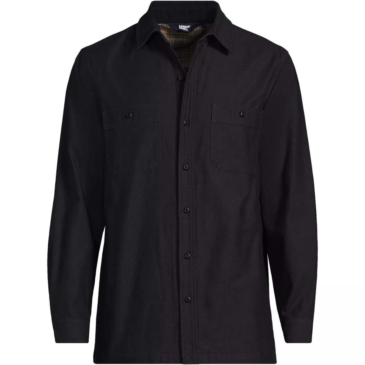 Men's Lined Waffle Shirt Jacket