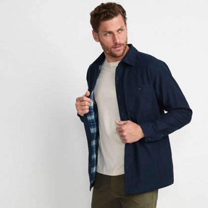 Men's Lined Waffle Shirt Jacket - primary