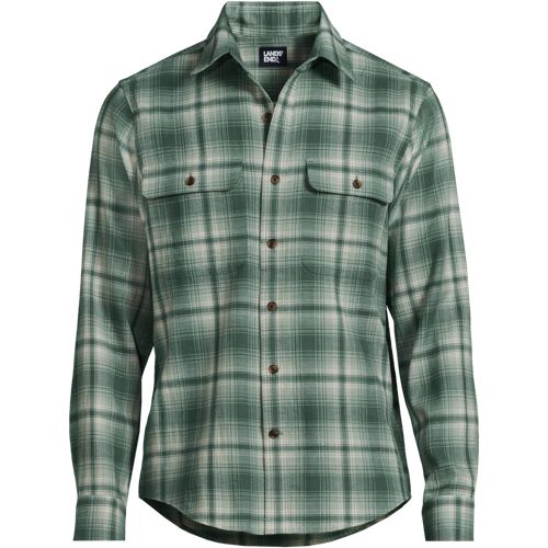 Men's Long Sleeve Woven Waffle Work Shirt, Front