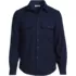 Men's Long Sleeve Cozy Woven Waffle Utility Shirt, Front