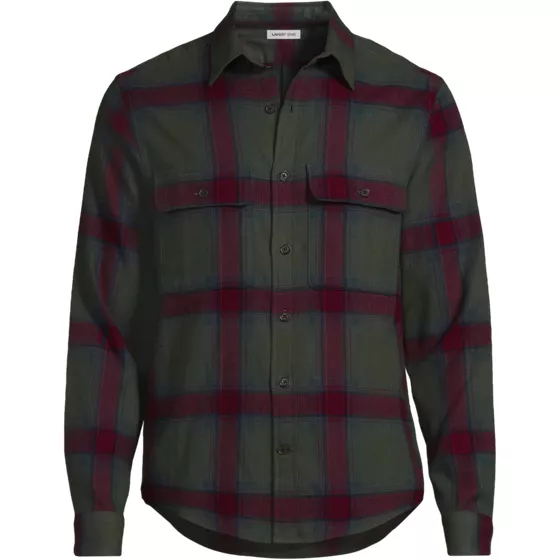 Men's Long Sleeve Woven Waffle Work Shirt - primary