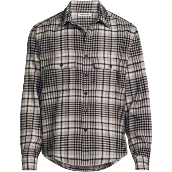 Men's Long Sleeve Woven Waffle Work Shirt - primary