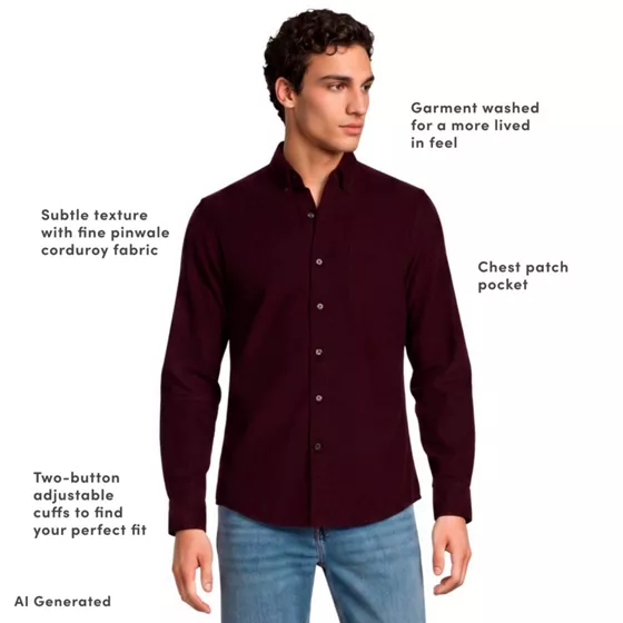 Men's Pinwale Corduroy Shirt - primary